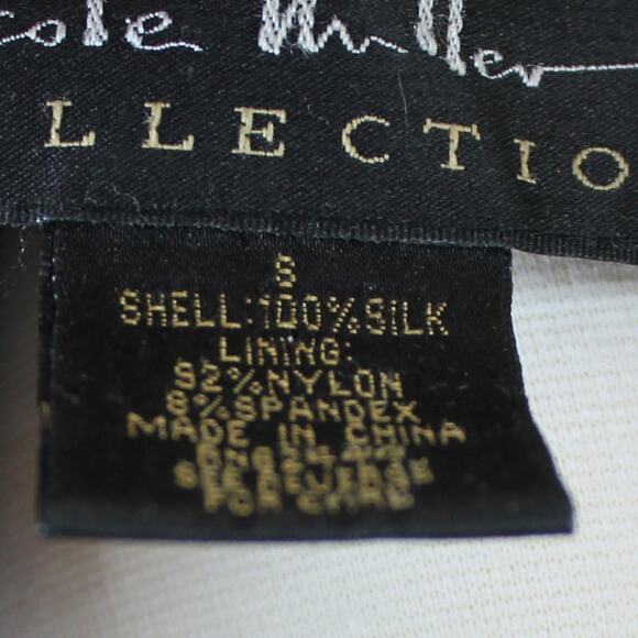 Nicole Miller Women's Vintage Regal Jewel Toned Floral Dress Silk Size Small - Picture 8 of 11